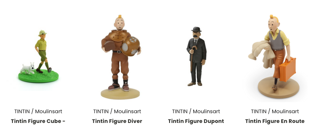 Studio Brillantine Tintin figures moulinsart father's day gift ideas